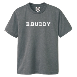 ドライ素材Tシャツ！B.BUDDY LOGO DRY Tee （ミックスグレー） 1枚目の画像