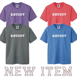 ドライ素材Tシャツ！B.BUDDY LOGO DRY Tee （ミックスグレー） 4枚目の画像