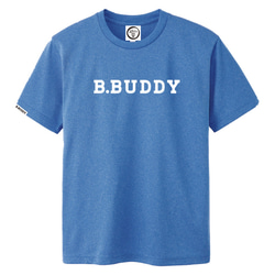 ドライ素材Tシャツ！B.BUDDY LOGO DRY Tee （ミックスブルー） 1枚目の画像