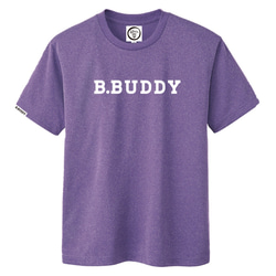 ドライ素材Tシャツ！B.BUDDY LOGO DRY Tee （ミックスパープル） 1枚目の画像