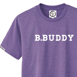 ドライ素材Tシャツ！B.BUDDY LOGO DRY Tee （ミックスパープル） 2枚目の画像
