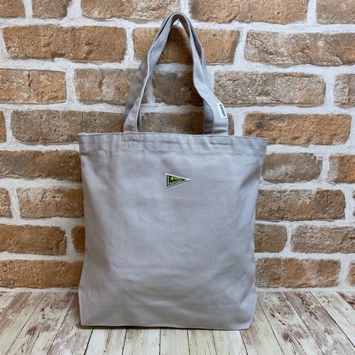 A4サイズもばっちり収納！キャンバス トートバッグ ワッペン付き 