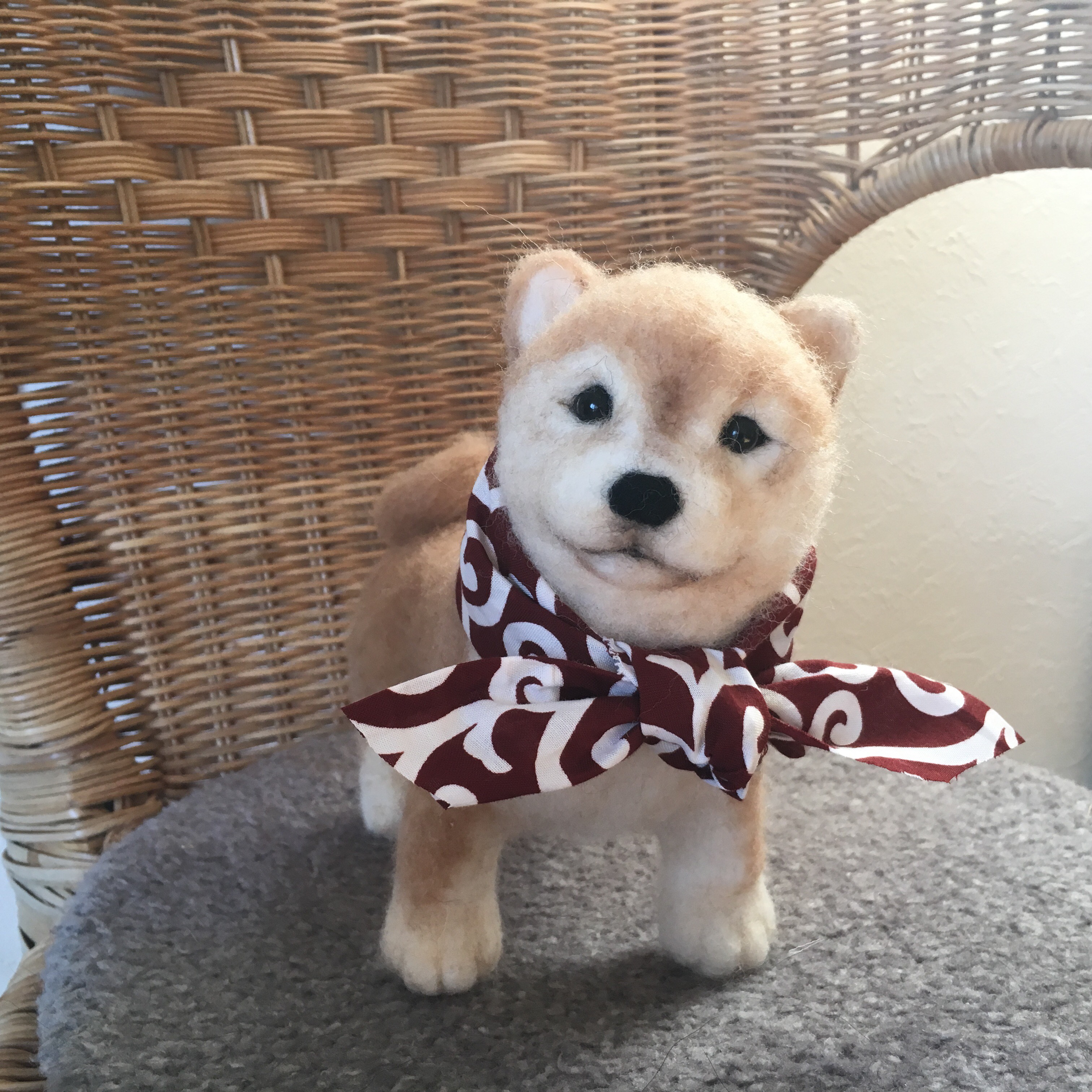 羊毛フェルト人形 柴犬子犬 羊毛フェルト chikuchiku18 通販