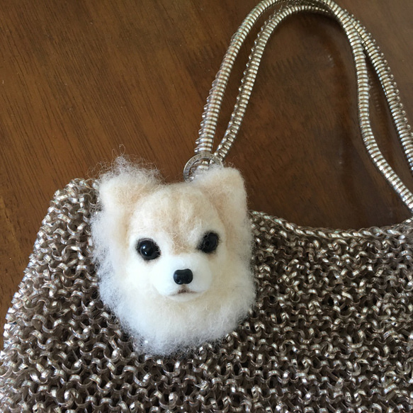 受注制作］羊毛フェルトブローチ チワワ 羊毛フェルト chikuchiku18