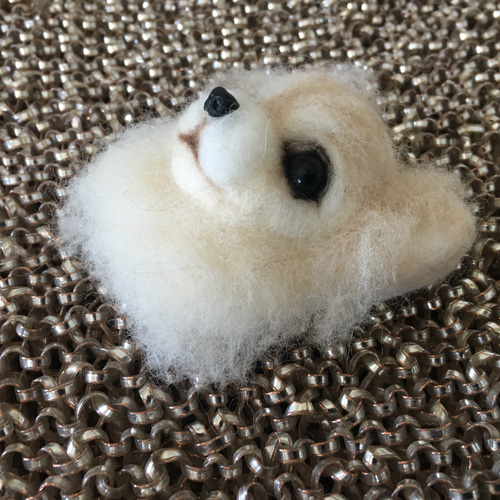 お客様確認用！羊毛フェルト☆ハンドメイド♪チワワブローチ 羊毛フェルトチワワブローチ 羊毛フェルト作家もふだもふお | 羊毛