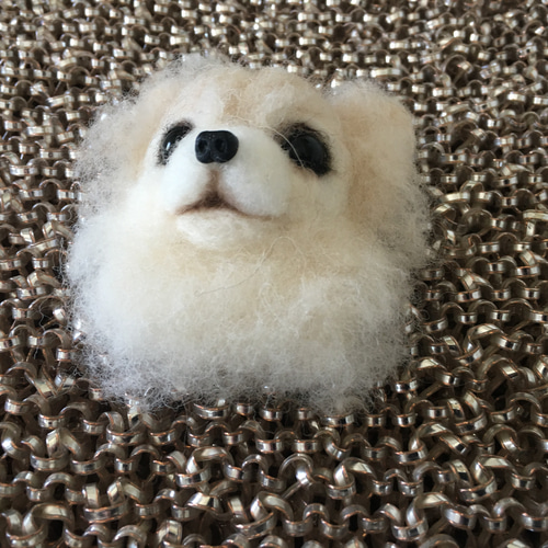 受注制作］羊毛フェルトブローチ チワワ 羊毛フェルト chikuchiku18