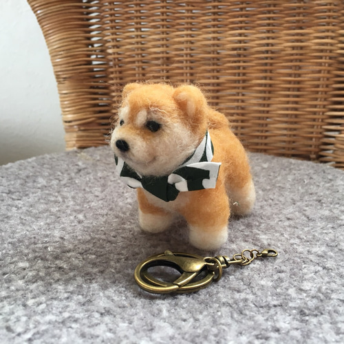 羊毛フェルト 豆柴キーホルダー 羊毛フェルト 柴犬キーホルダー 羊毛フェルト chikuchiku18 通販
