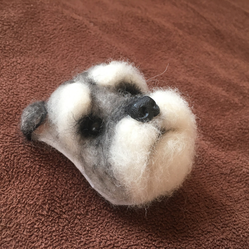 羊毛フェルト　ミニチュアシュナウザー　3点 羊毛フェルト ミニチュアシュナウザー 3点 専用出品 - メルカリ