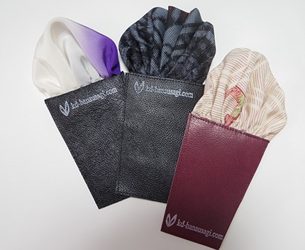 KIMONO簡易ポケットチーフ(3個セット）