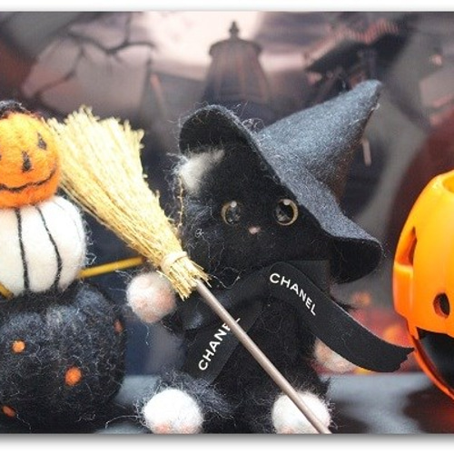 羊毛フェルト 猫 ハロウィンナイトを楽しむ! Happy Halloween 1