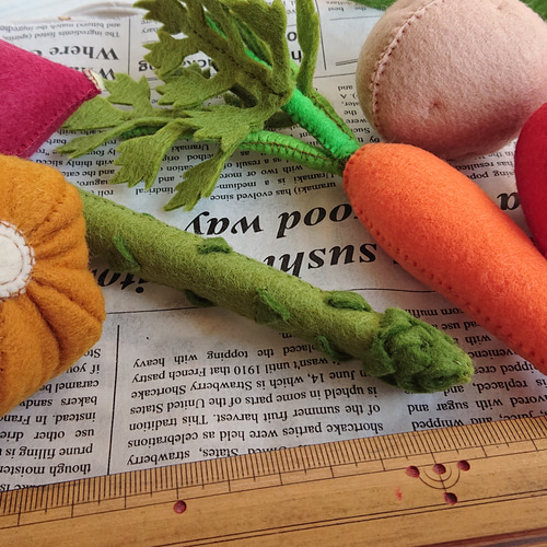 フェルト野菜セット 選べる！野菜7個セット フェルトままごと おもちゃ・人形 MIKI