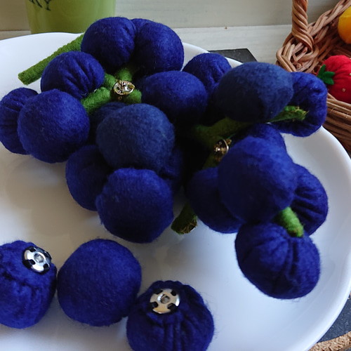 フェルトおままごと/小物類☆ 受注製作】フェルト おままごと フルーツくだものセットA おもちゃ