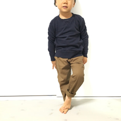 テーパード パンツ　brown〔100/110/120/130〕 1枚目の画像