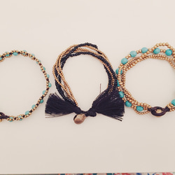 turquoise bracelet.4.black 1枚目の画像