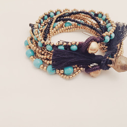 turquoise bracelet.4.black 2枚目の画像