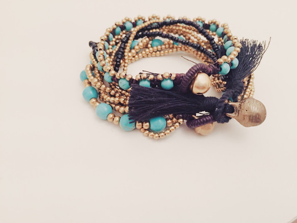 turquoise bracelet.4.black 2枚目の画像