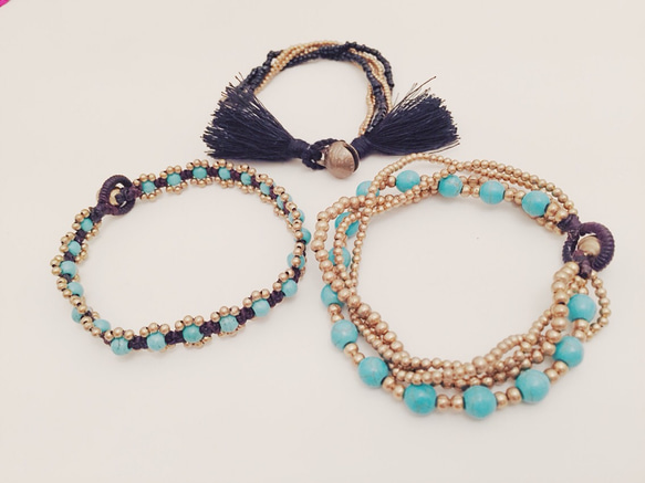 turquoise bracelet.4.black 3枚目の画像