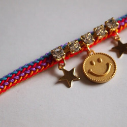 Rainbow code bracelet【smile】 2枚目の画像