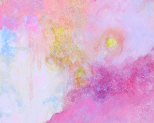 女の子イラスト　21×30 キャンバスアクリル絵の具作品 0_09624d083c488b54e31f1299e56f