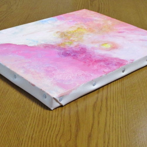 女の子イラスト　21×30 キャンバスアクリル絵の具作品 0_09624d083c488b54e31f1299e56f