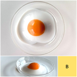 吹きガラス egg plate – 目玉焼きの小皿 – 3枚目の画像