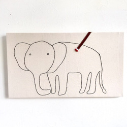 大象著色布面板 第2張的照片