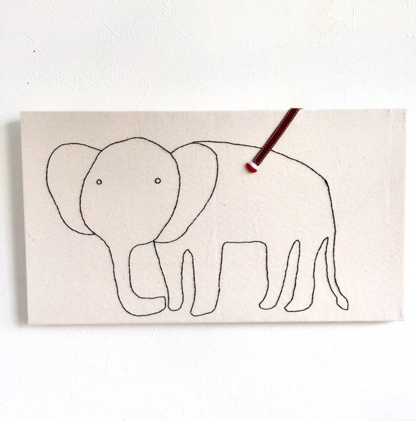 大象著色布面板 第2張的照片