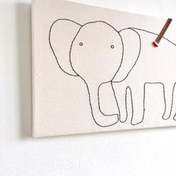 大象著色布面板 第3張的照片