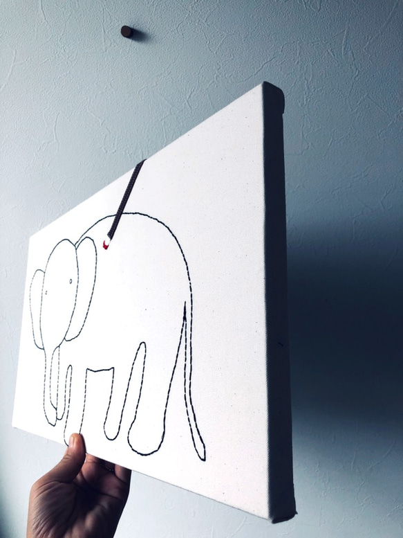大象著色布面板 第5張的照片