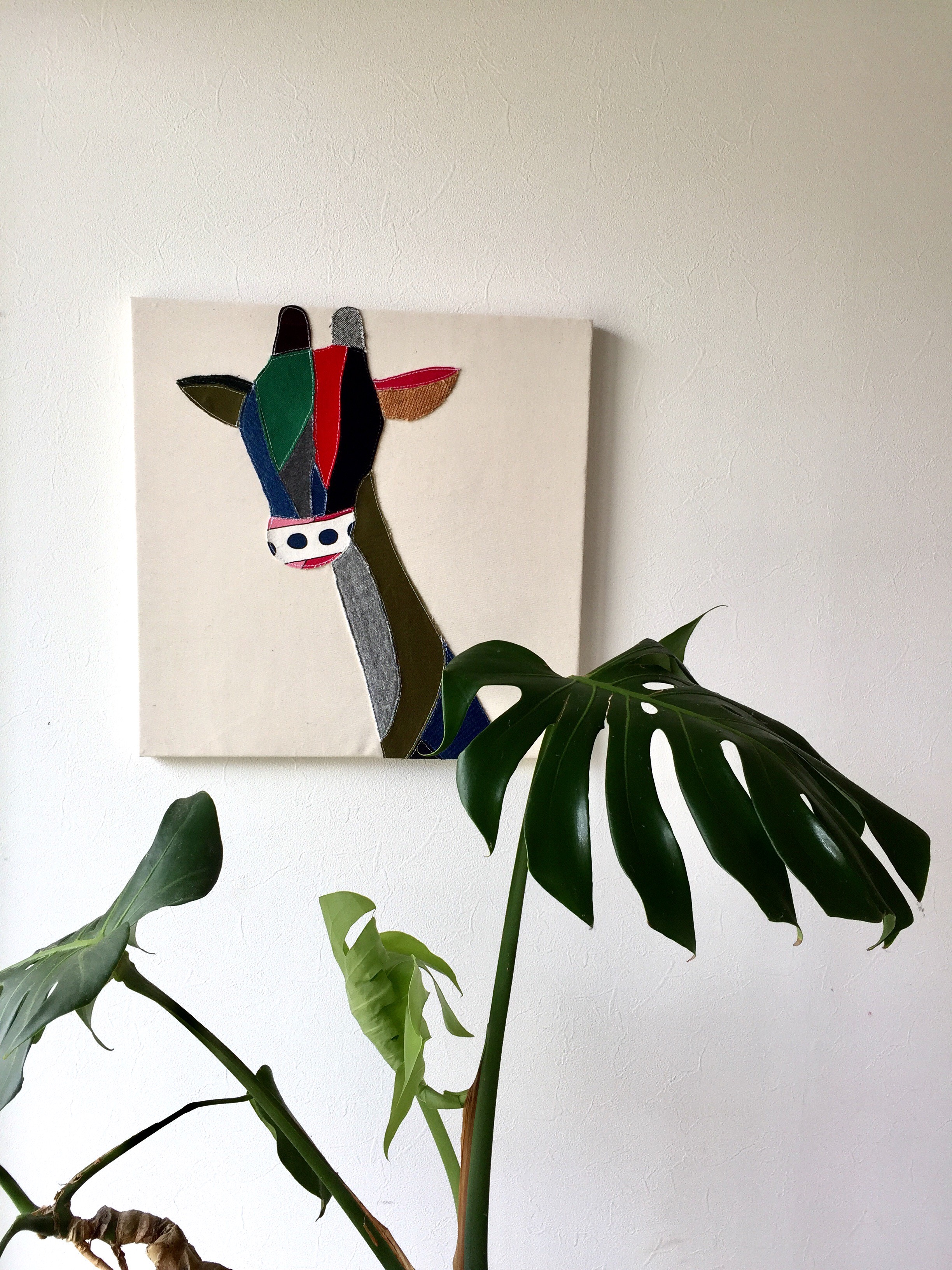 ファブリックパネル 色彩のある麒麟