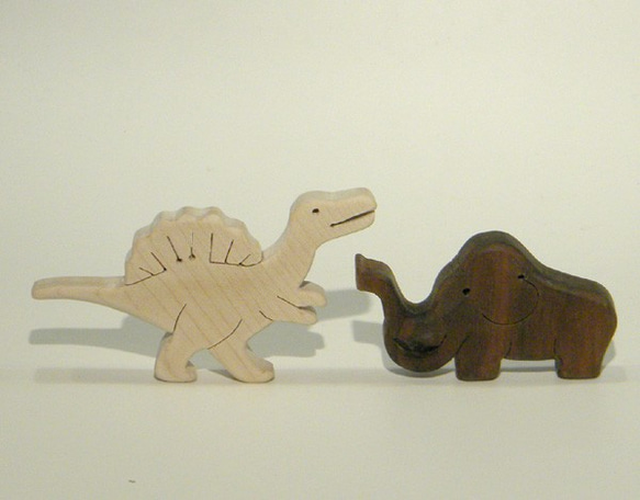 木のパズル 恐竜　A　いろんな木を集めて 6枚目の画像