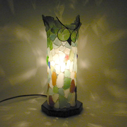 シーグラスランプ　ふくろうランプ－10 2枚目の画像