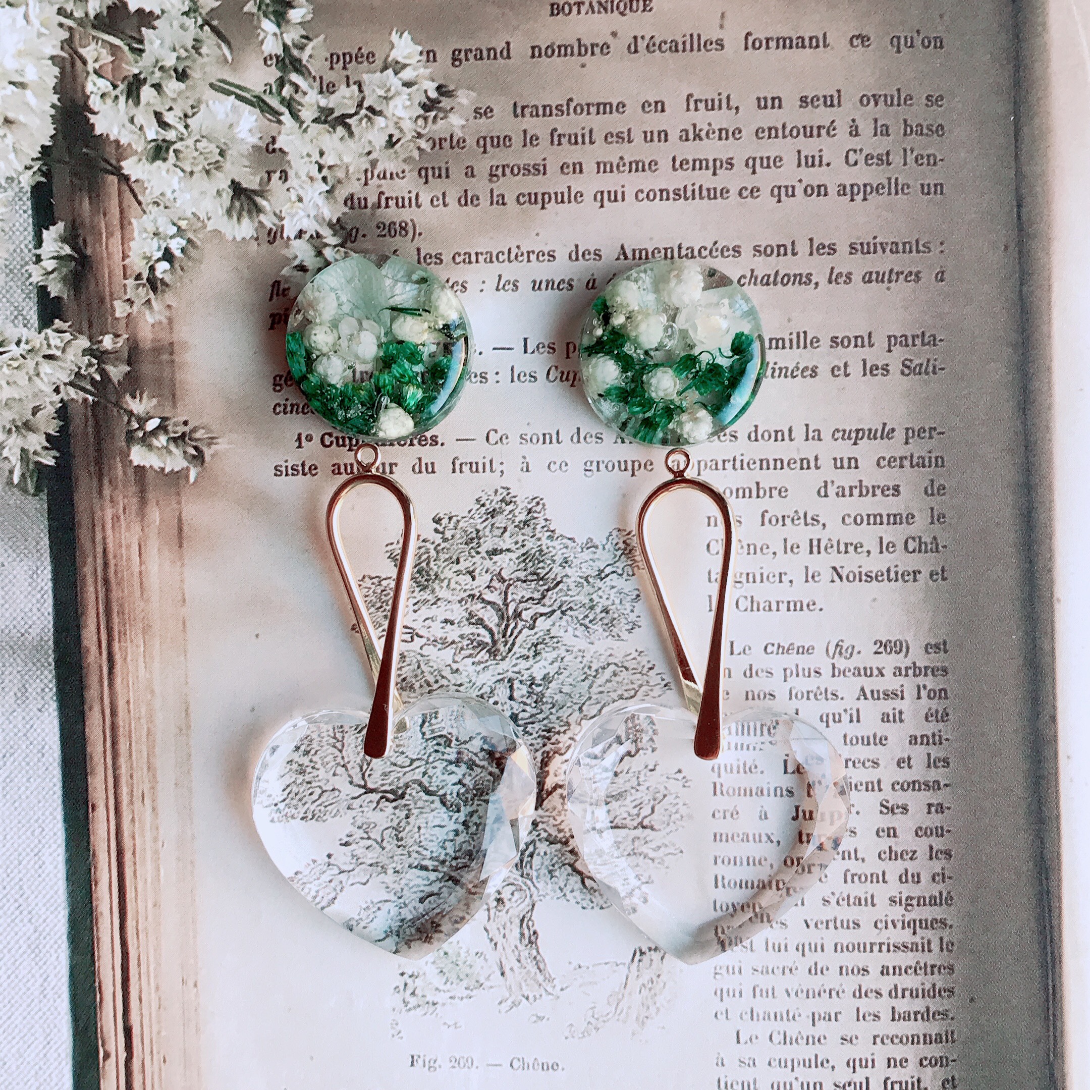 【受注生産】初恋 2WAY イヤリング ピアス