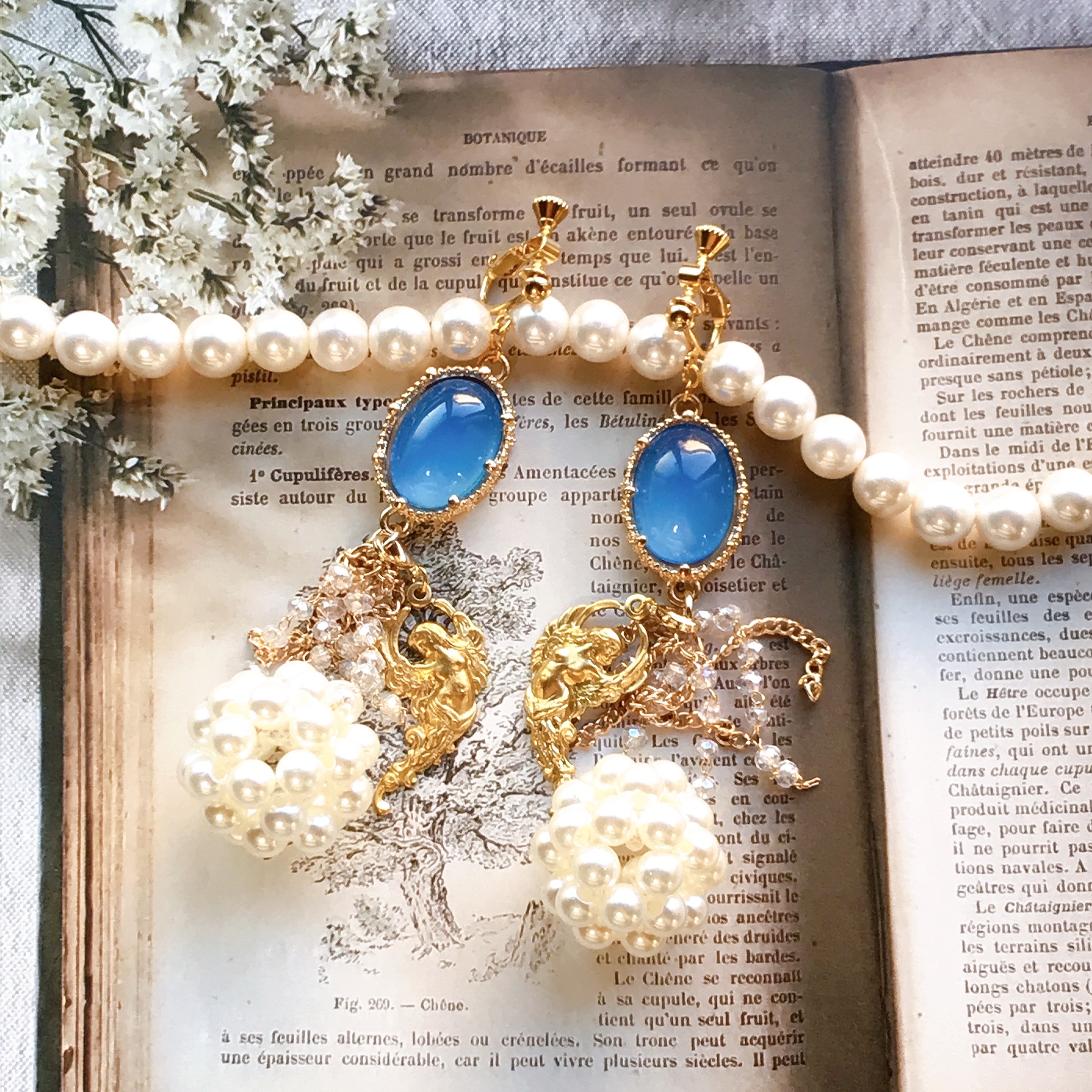 Blue Angel イヤリング•ピアス　2Way