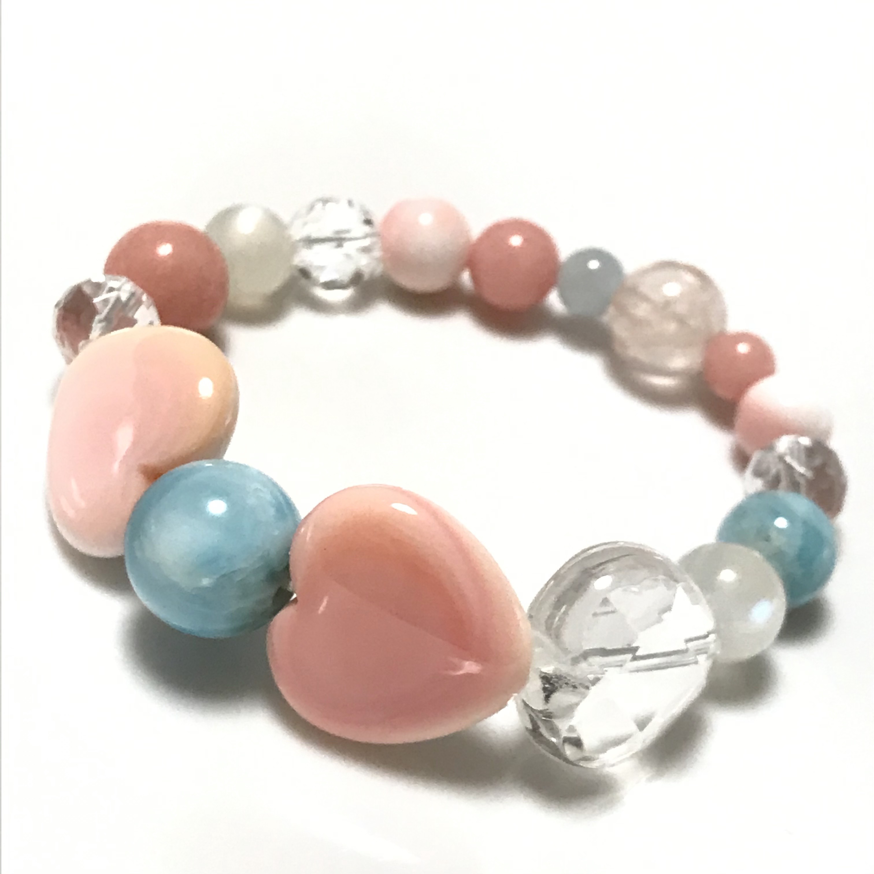194 限定1 クイーンコンクシェルの蝶々　薔薇　ラリマー img57620652.jpg