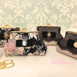 FlorBlanca Metal clasp pouch “Apricot” がま口ポーチ“アプリコット” 5枚目の画像