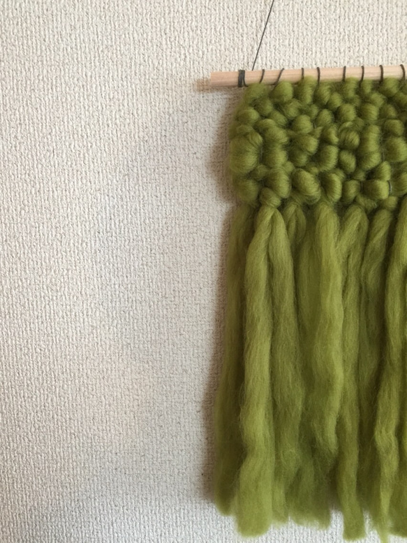 weaving   mocomoco   mustard yellow ウィービング ウォールハンギング 2枚目の画像