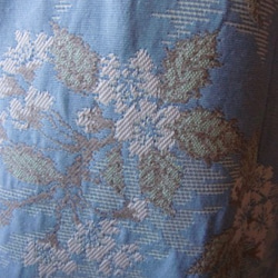 春に！ゴブラン織り•ペールブルー・桜の2Wayロングジャケット 4枚目の画像