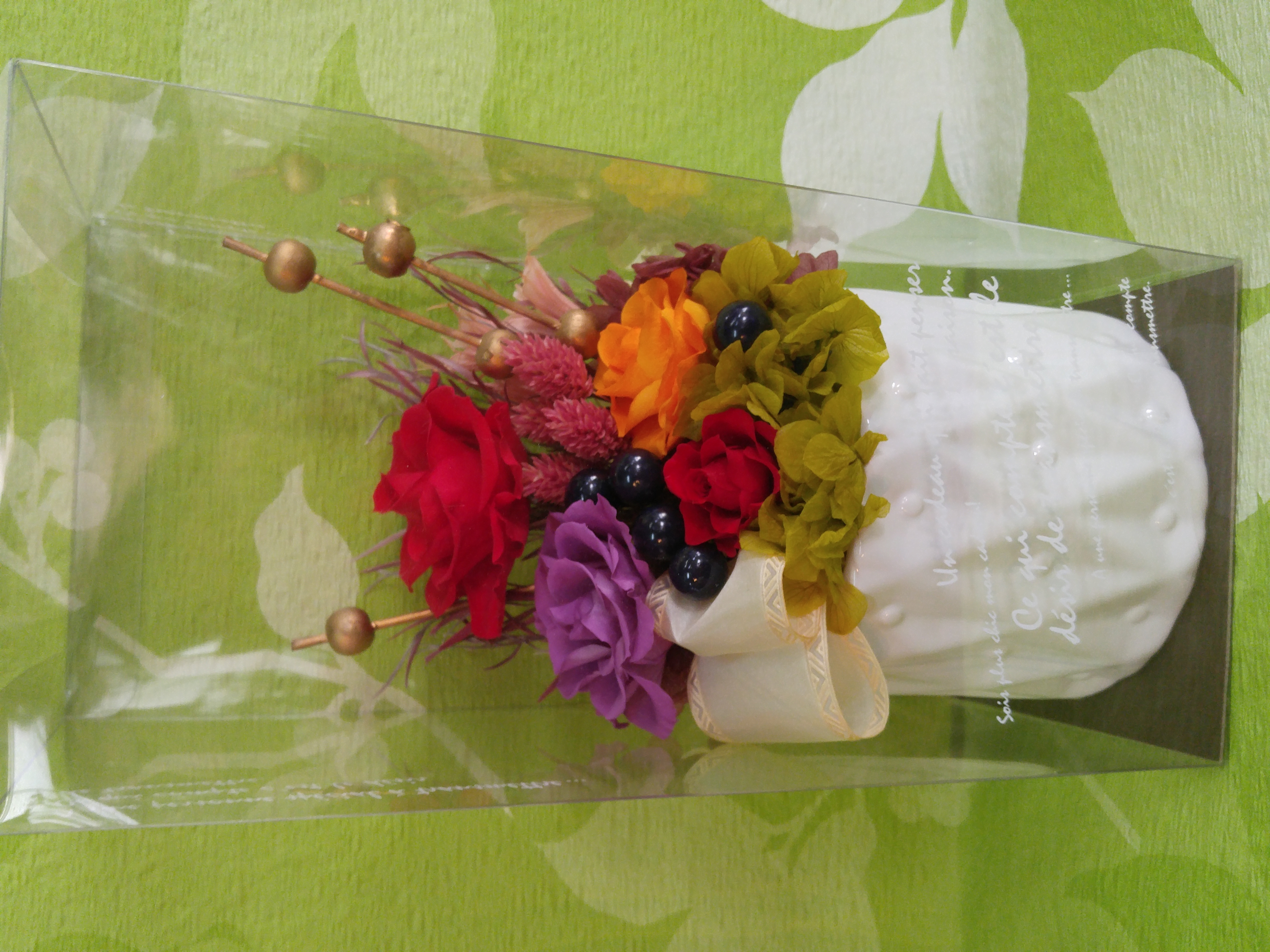 薔薇プリザーブドフラワーアレンジメント