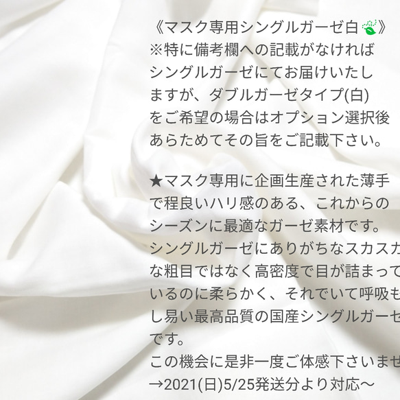 夏用裏地追加♡ダブルクロス×セパレートモチーフ♪選べる裏地 オーガニック不織布マスクカバー  パステル オールシーズン対 5枚目の画像