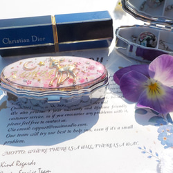 “免費送貨在Creema有限公司”櫻花花瓣班貝橢圓形藥丸盒（帶鏡子） 第3張的照片