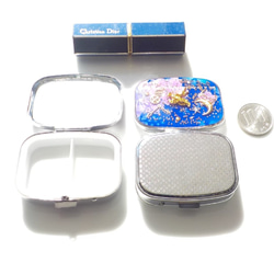 “Creema Limited免費送貨”棕褐色櫻桃月餅貓眼鏡盒（帶鏡子） 第4張的照片
