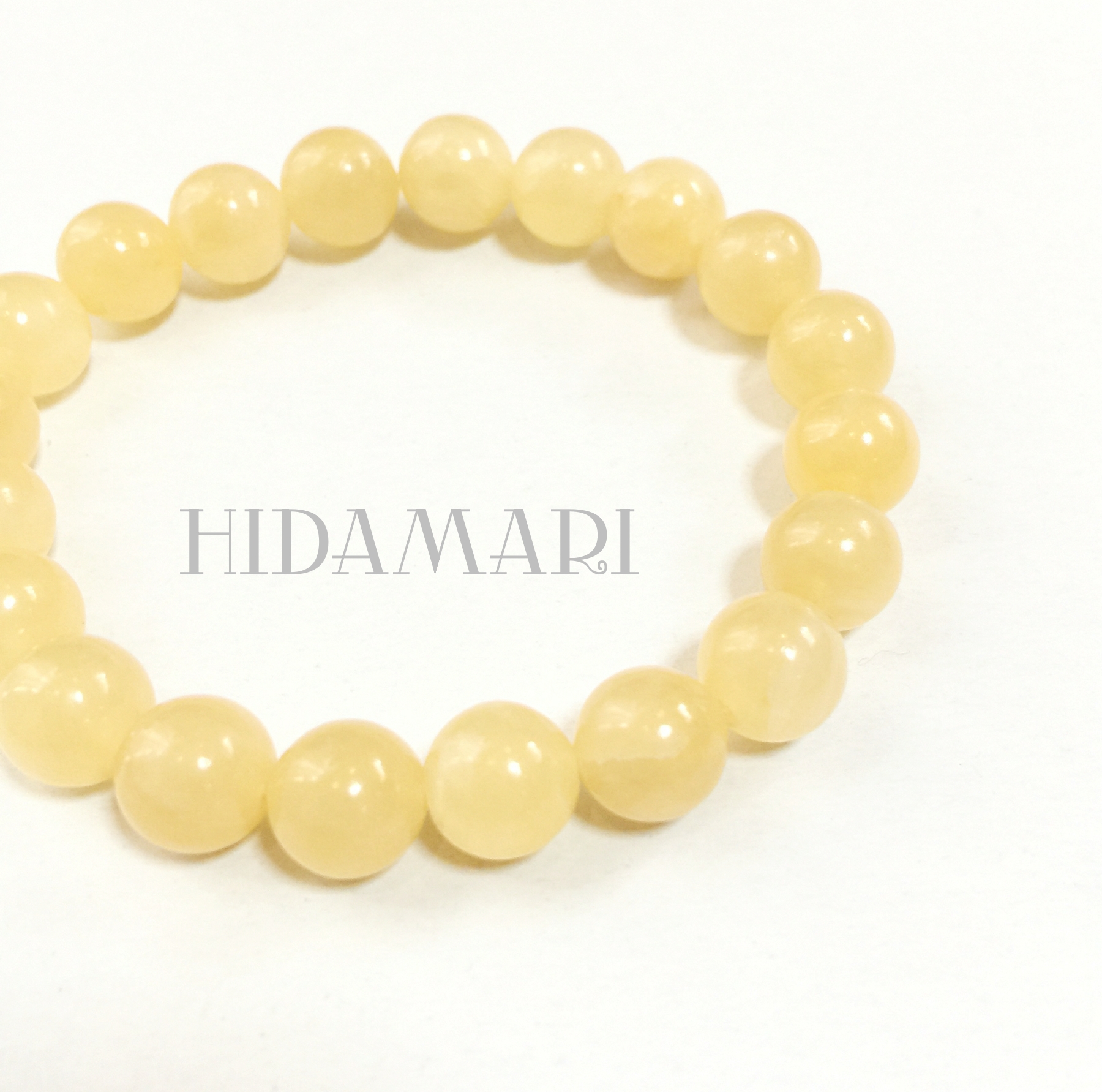 ハニーストーン 花 イエローメノウ 魅力を高める 【天然石ブレスレット】自信