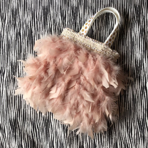feather bag pink 2枚目の画像