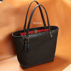 ☆XSサイズ☆カモフラ迷彩柄レザー×オレンジ裏地ミニトートバッグ!日本製ブラック ☆XSサイズ☆カモフラ迷彩柄レザー×オレンジ裏地ミニトート