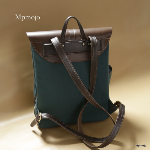 バンビ様オーダー品 大人の帆布＆レザートリム ミニ スリム