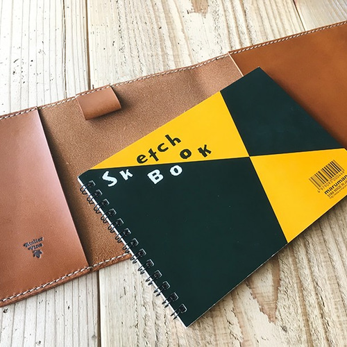 スケッチブックカバー（B6） 手帳カバー AtelierVine 通販