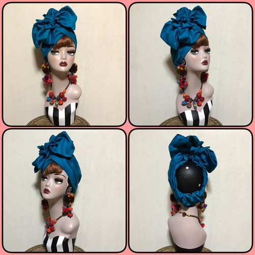 新作 8way ロングリボン アレンジ ヘアターバン ヘアバンド