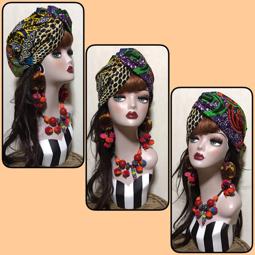 売り切れました！♡エスニックヘアバンド & シュシュ♡