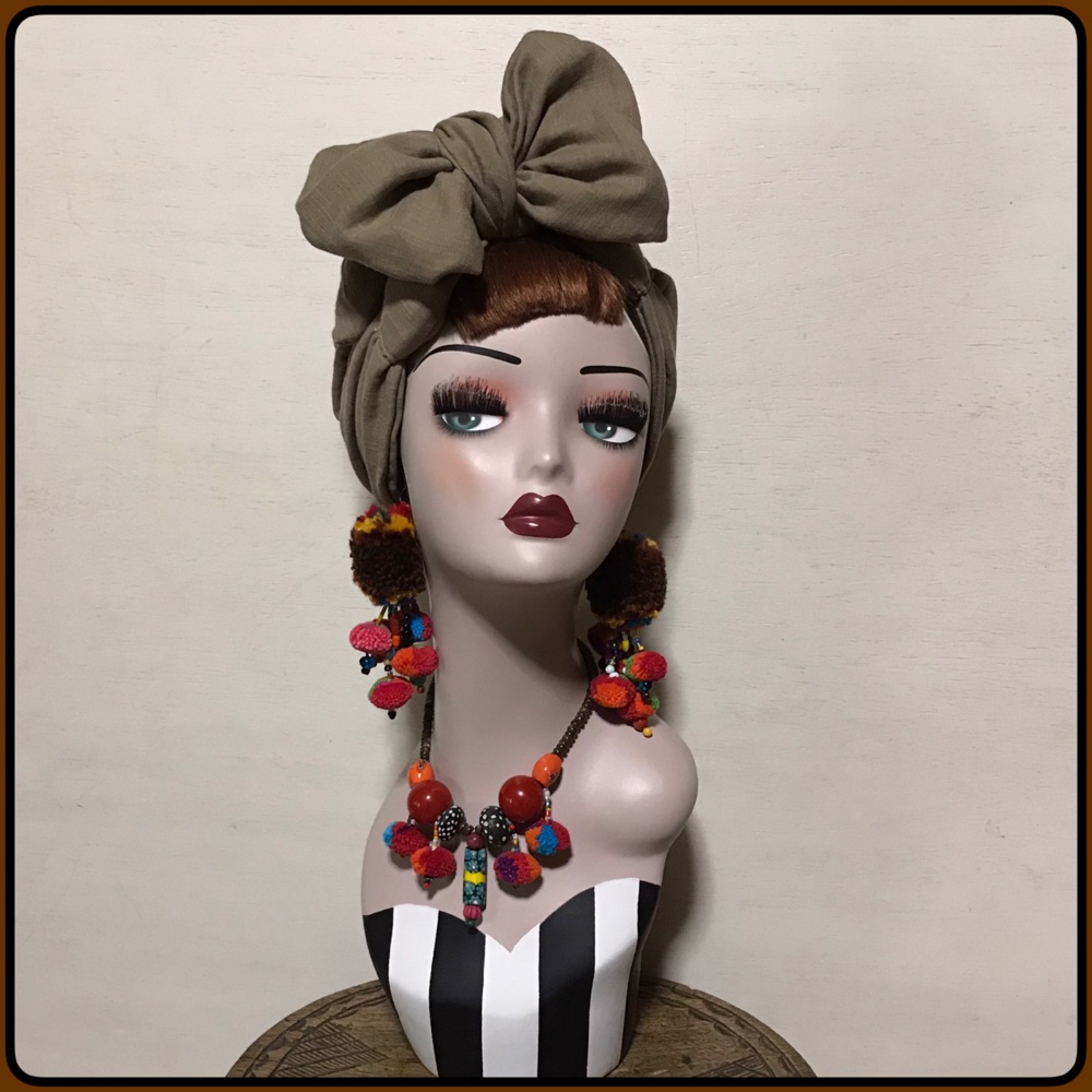 新作　CSTC キャンディスカーフターバンキャップ　帽子　ターバン　ヘアバンド　ヘアターバン　ダブルガーゼ　夏向き